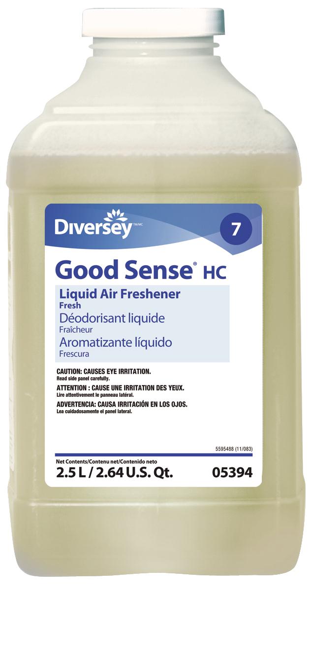Diversey Good Sense HC Deodorizer Liquid Concentrate Bottle Fresh Scent
