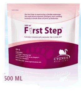 First Step Endoscope Sponge Kit with Pre-Diluted Enzymatic Detergent Flat For Flexible Instruments / Ready-to-Use