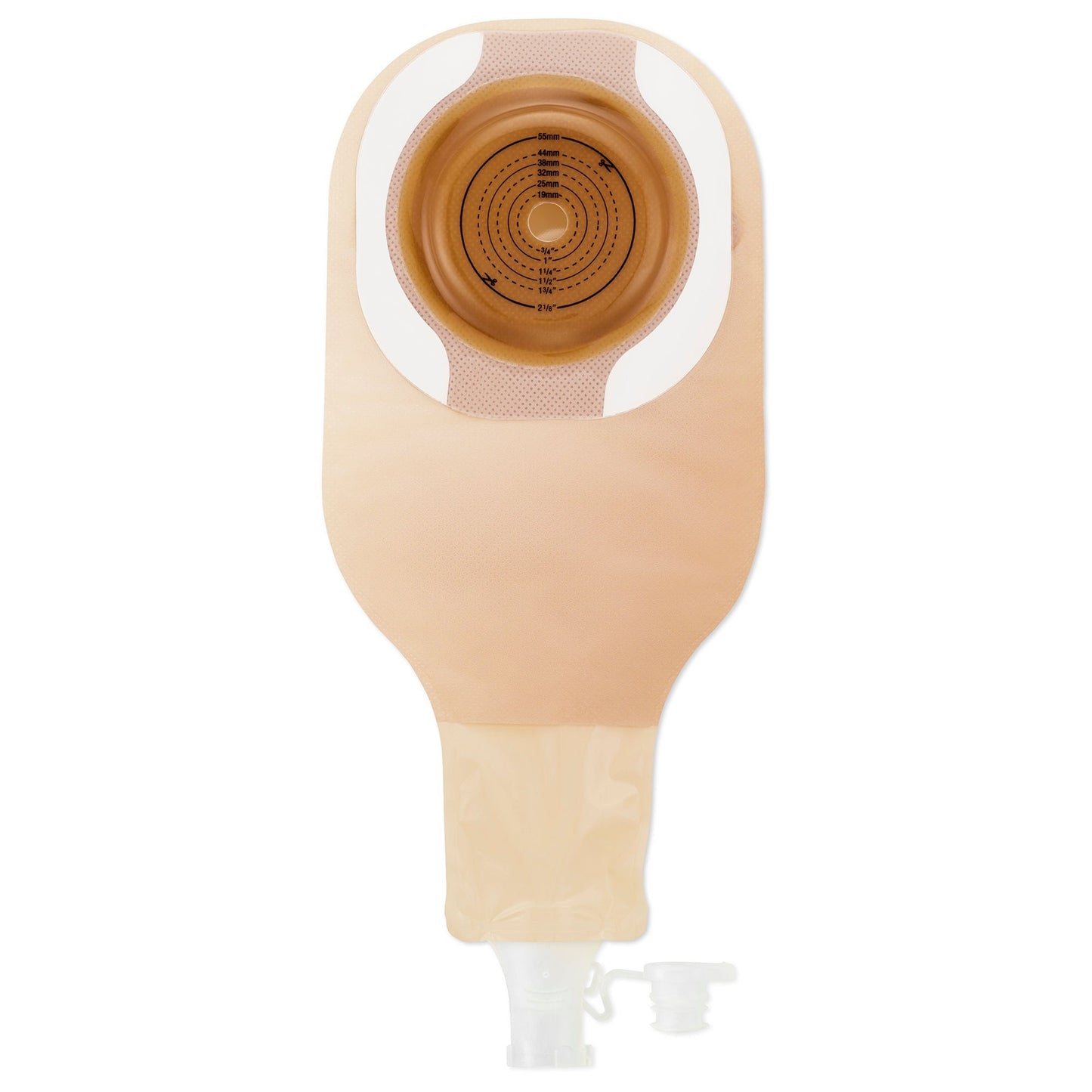 High Output Ostomy Pouch One-Piece System Soft Convex, Trim to Fit Up to Stoma