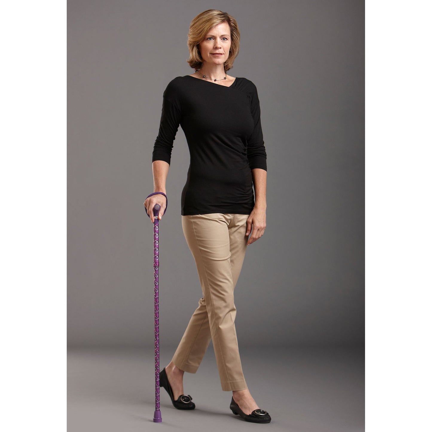 Switch Sticks® Folding Cane, Viking Print, 32 to 37 Inch Height