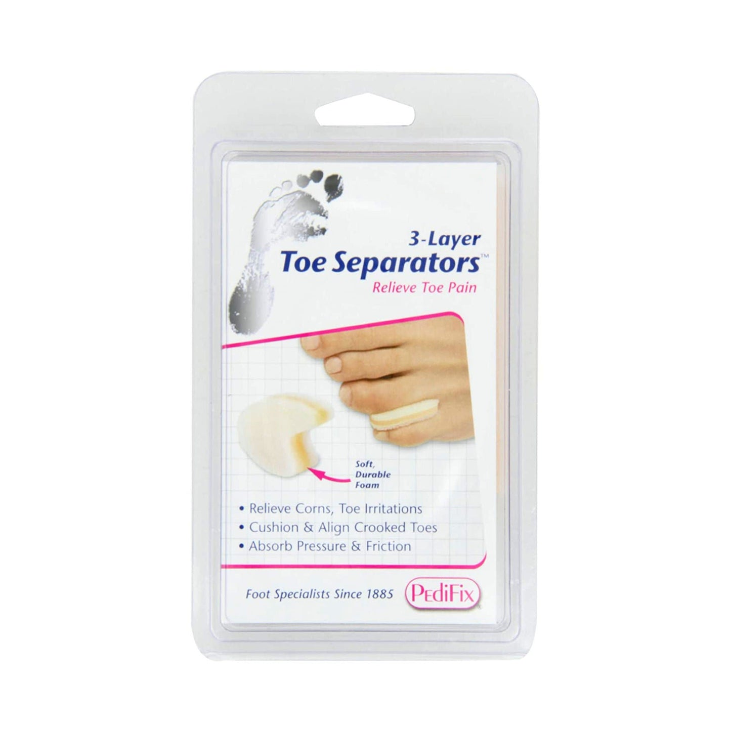 PediFix 3-Layer Toe Separators™ Toe Spacer