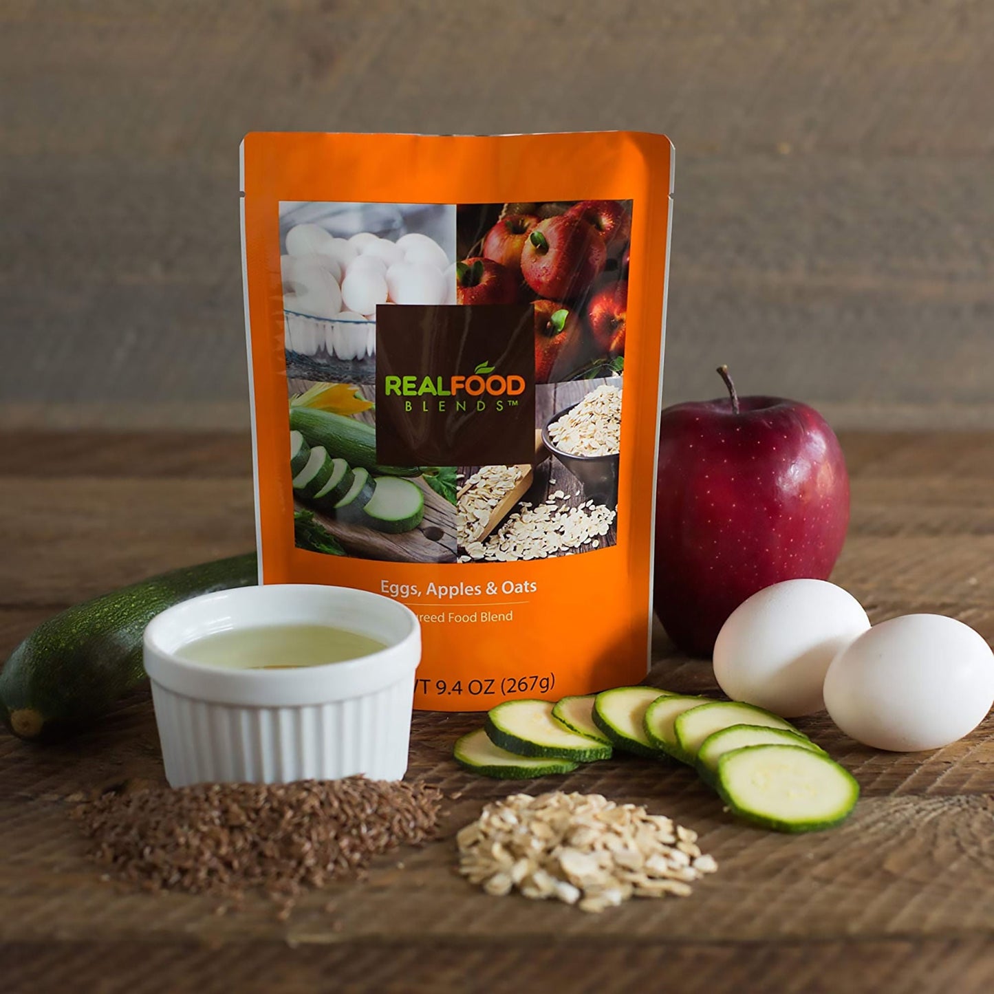 Real Food Blends™ Eggs, Apples & Oats Puree Food Blend for Tube Feeding
