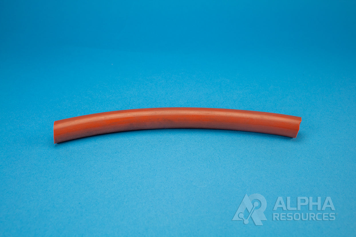 Red Silicone Tubing, ID: 3/8", L: 9" - Alpha Resources part AR110-09 (replaces LECO 501-110-009)