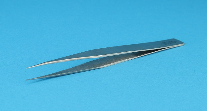 Tweezers, Stailness Steel, Strong Tip, 5" Length - Alpha Resources part AR1617 (replaces LECO 502-028)
