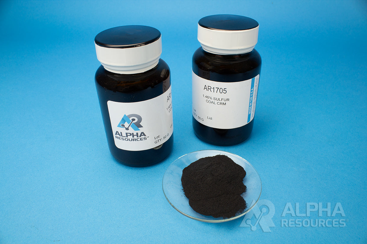 Sulfur in Coal CRM (S=1.44%) - Alpha Resources part AR1705 (replaces LECO 501-014)