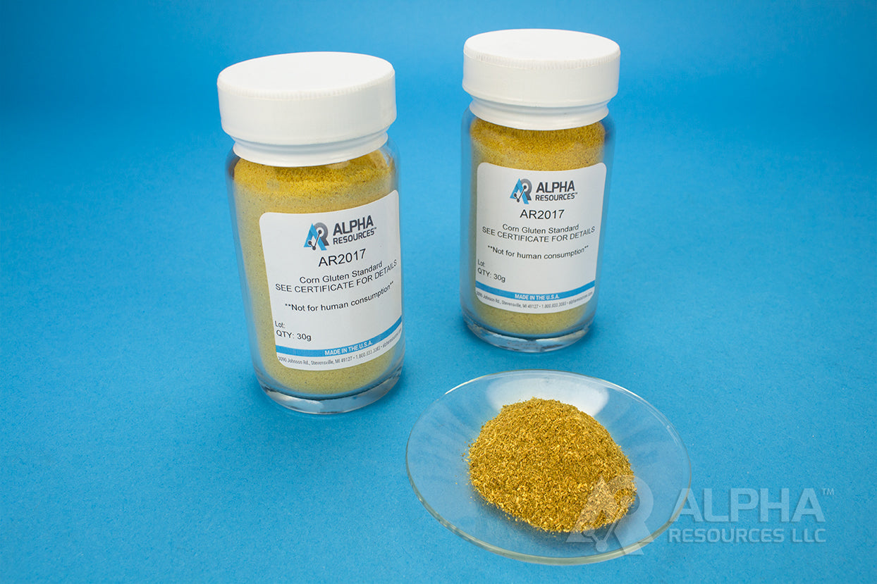 Corn Gluten Organic Analytical Standard (C=49.93%, N=10.23%, S=0.92%) - Alpha Resources part AR2017 (replaces LECO 502-932)