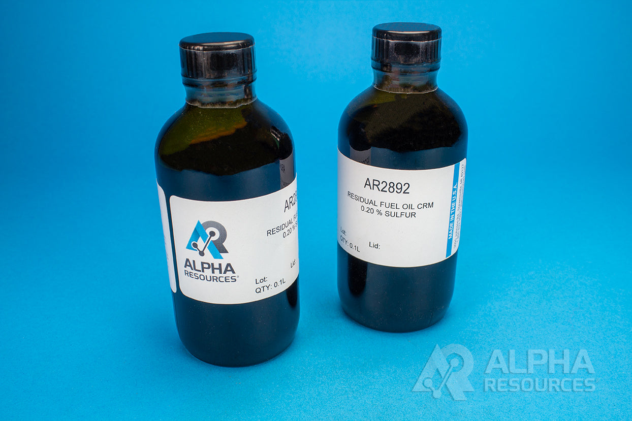 Sulfur in Residual Fuel Oil CRM (S=0.20%) - Alpha Resources part AR2892 (replaces LECO 502-389)