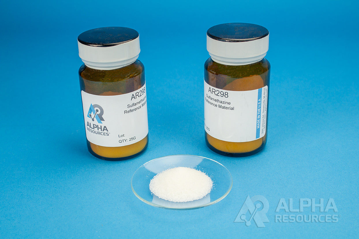 Sulfamethazine (Bulk Bottle) (C=51.8%, H=5.1%, N=20.1%, O=11.5%, S=11.5%) - Alpha Resources part AR298 (replaces LECO 502-298 502-657)