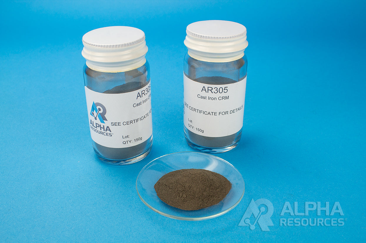 Carbon and Sulfur in Cast Iron CRM (C=2.77% S=0.018%) - Alpha Resources part AR305