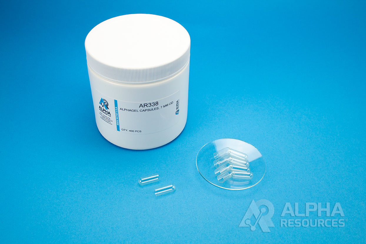 AlphaGel Capsules (D= 7mm) - Alpha Resources part AR338 (replaces LECO 502-338)