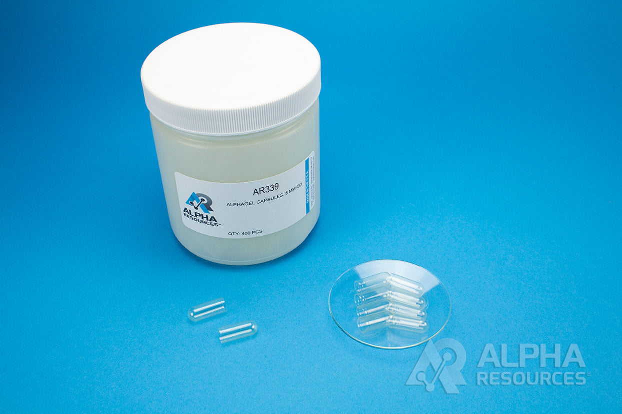 AlphaGel Capsules (D=8mm) - Alpha Resources part AR339 (replaces LECO 502-382)