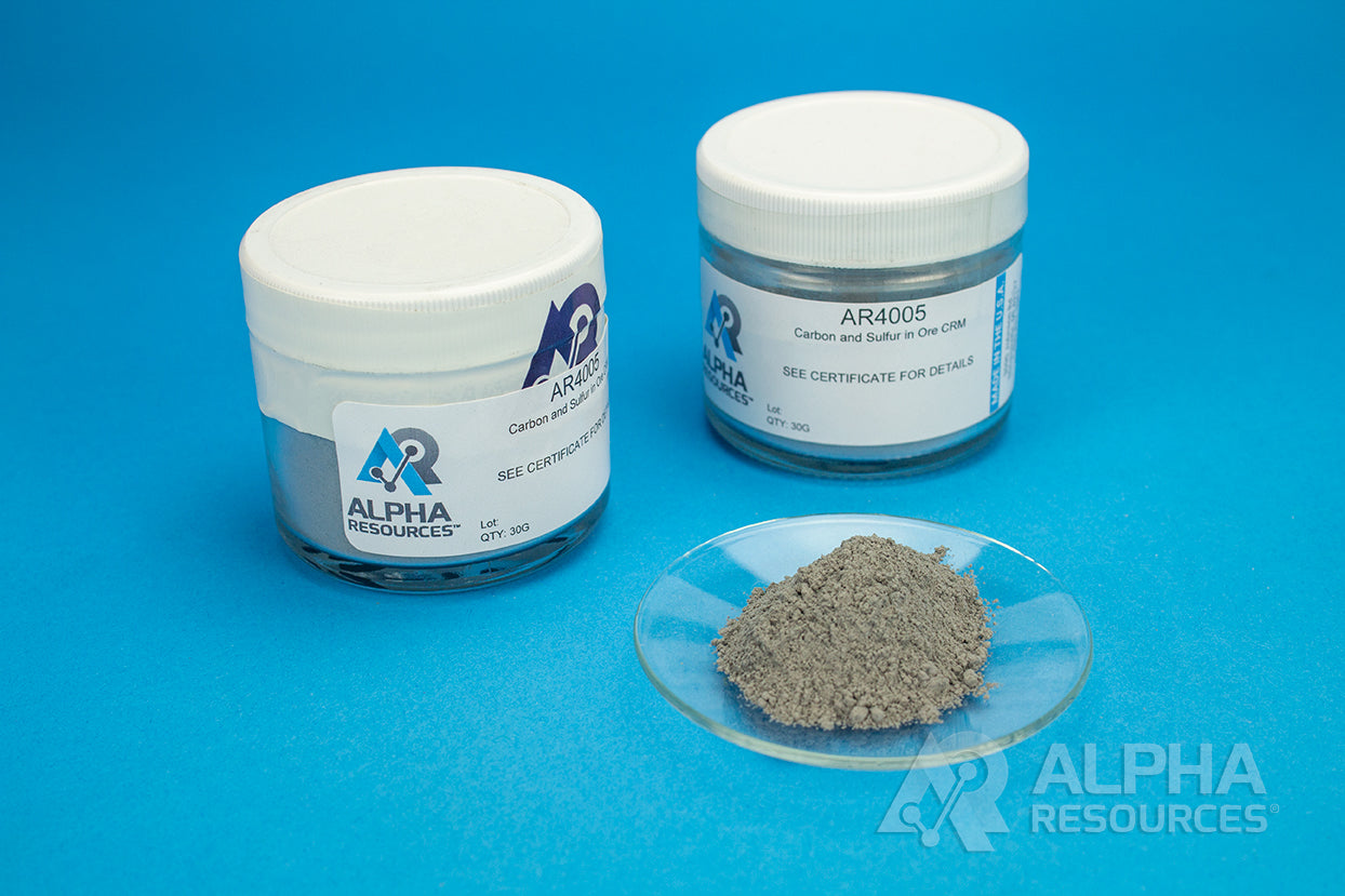 Carbon and Sulfur in Ore CRM (C= 1.62% S= 1.56%) - Alpha Resources part AR4005 (replaces LECO 502-319)