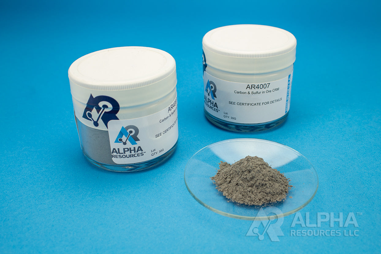 Carbon and Sulfur in Ore CRM (C= 7.58%, S= 3.27%) - Alpha Resources part AR4007 (replaces LECO 502-372)