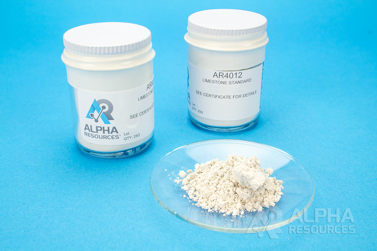Carbon and Sulfur in Limestone CRM (C=12.02%, S=0.033%) - Alpha Resources part AR4012 (replaces LECO 502-309)