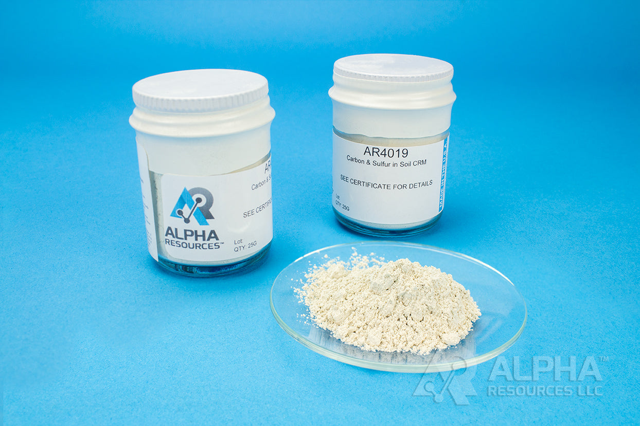 Carbon and Sulfur in Soil CRM (C=0.13%, S= 0.13%) - Alpha Resources part AR4019 (replaces ELTRA 90817-3002)