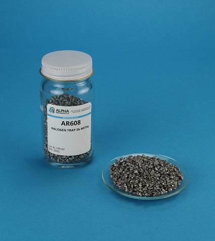 Halogen Trap Material Sb Metal, Bulk - Alpha Resources part AR608B (replaces LECO 502-136)