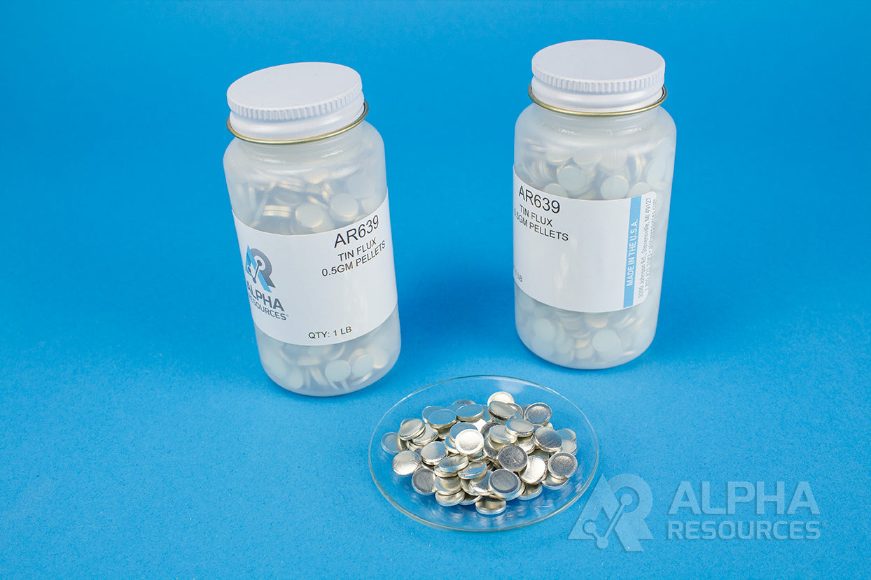 Tin Flux (0.5g pellets) - Alpha Resources part AR639 (replaces LECO 761-739)