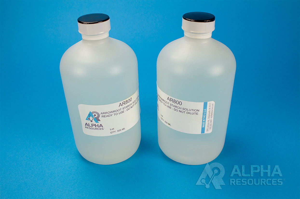 Arrowroot Starch Solution - Alpha Resources part AR800 (replaces LECO 501-101)