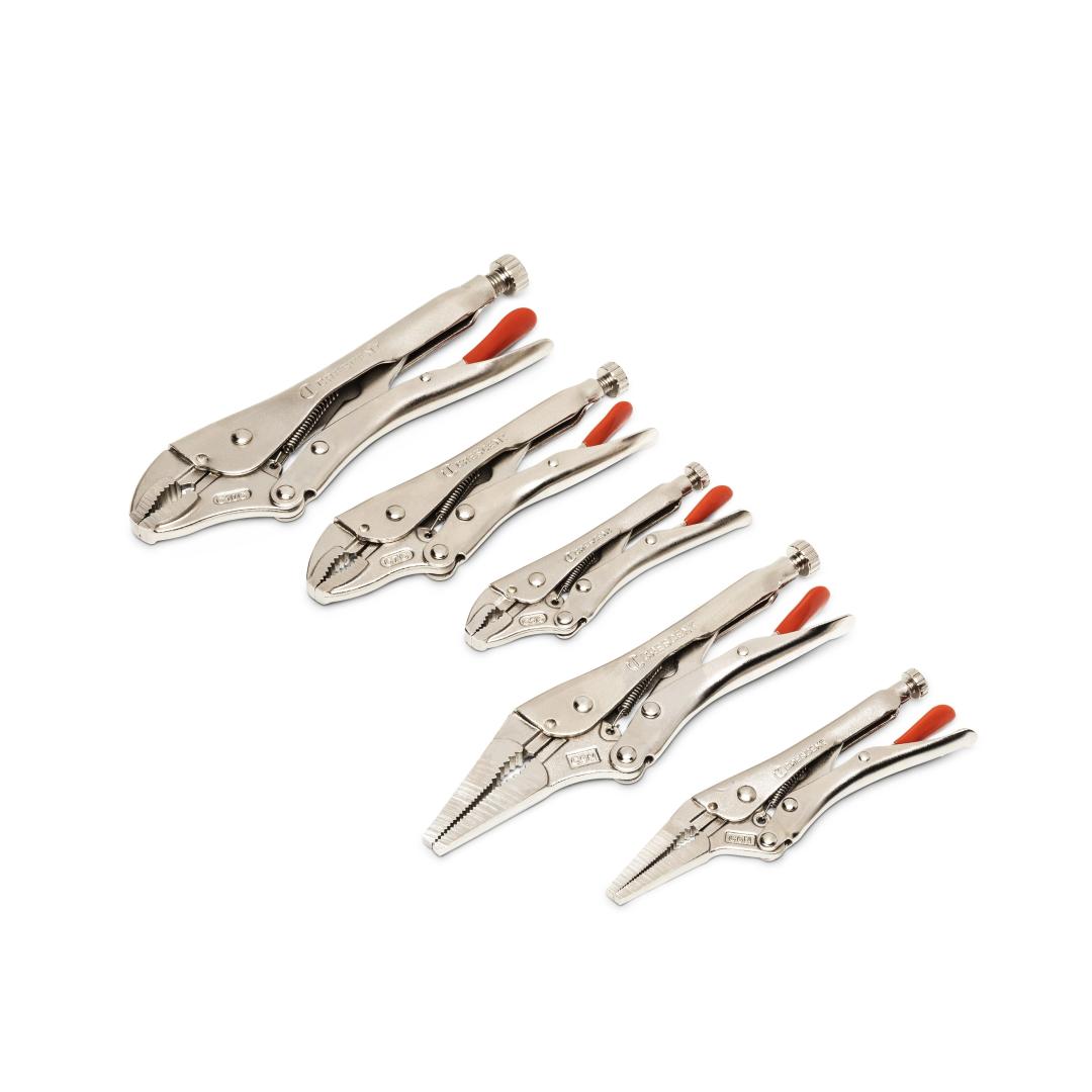 Crescent 5 Piece Curved and Long Nose Locking Plier Set CLP5SETN-08