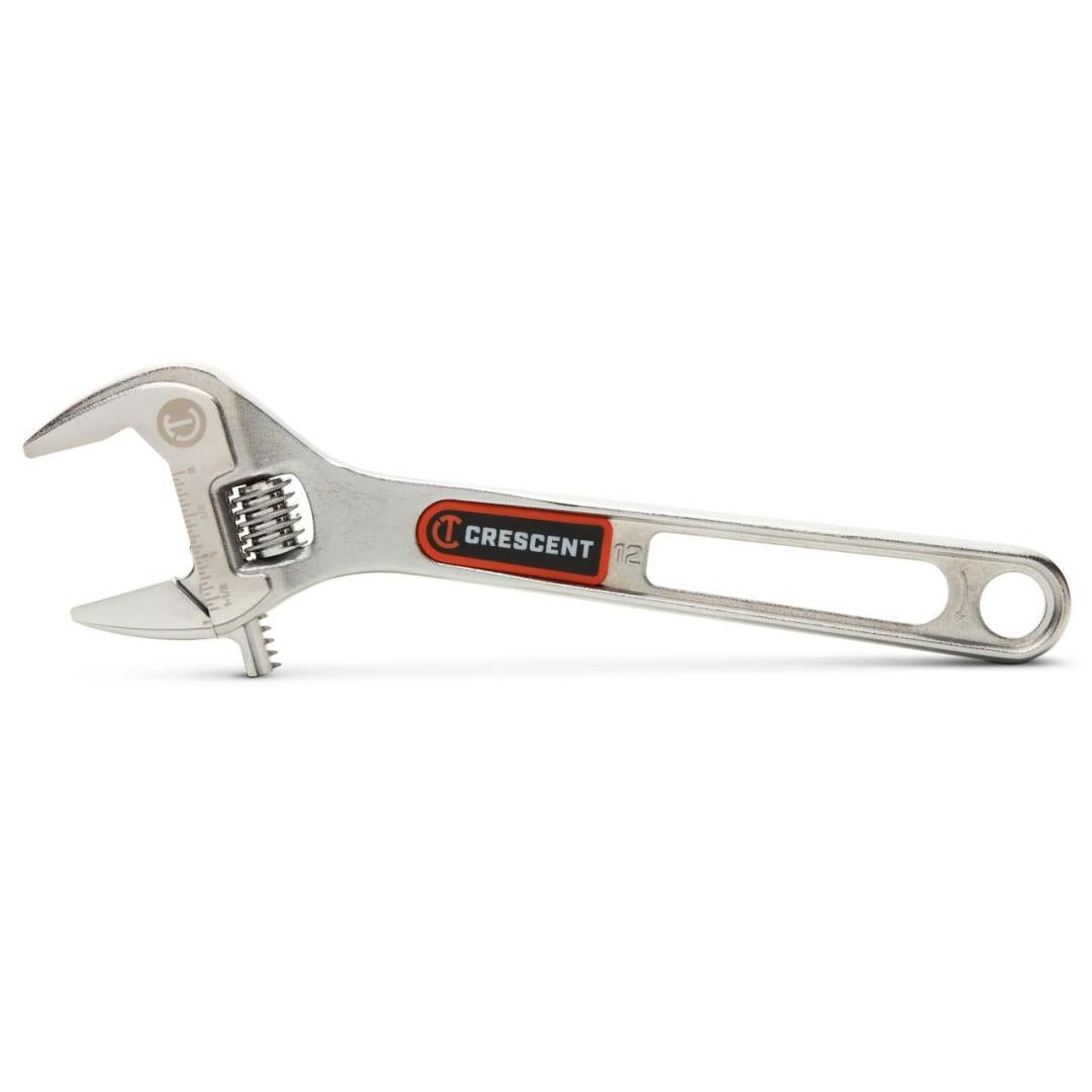 Crescent 12" Chrome Adjustable Wrench with Quick-Fit-Jaw AC312VS