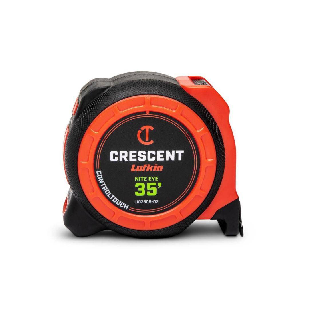 Crescent 1-3/16" x 35' CONTROLTOUCH NITE EYE™ Tape Measure L1035CB-02