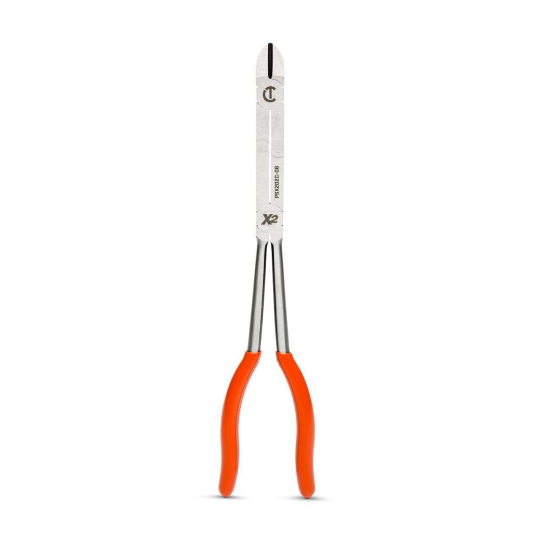 Crescent 12" X2™ Long Reach Diagonal Cutting Pliers with Dipped Handles PSX202C-06