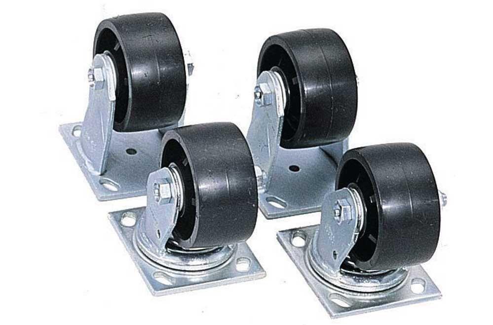Crescent 4" Casters Set of 4 - 2 Fixed & 2 Swivel 1-320990