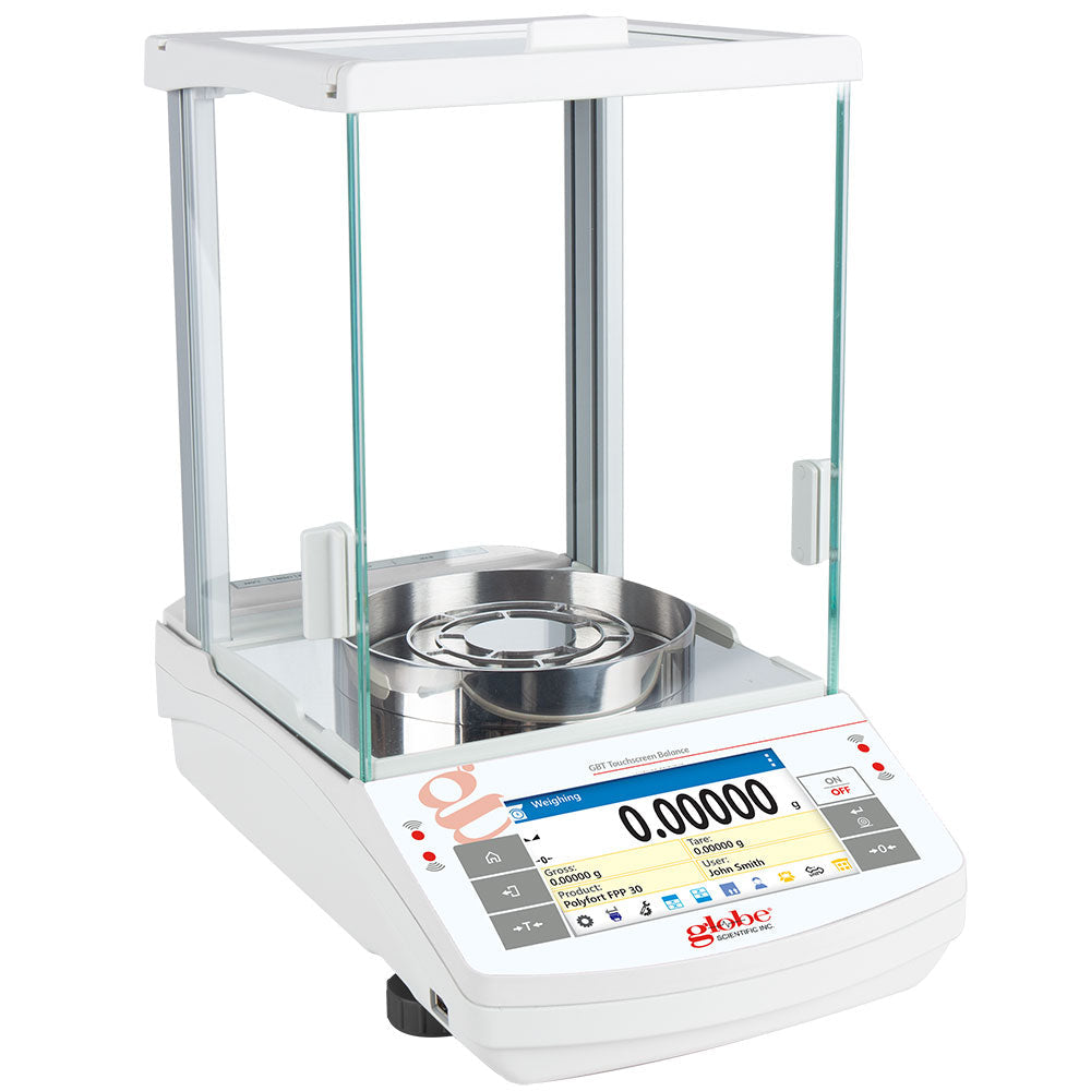Analytical Balance, Touchscreen, 82/220g x 0.01/0.1mg, Internal Calibration — 1/Each | Globe Scientific
