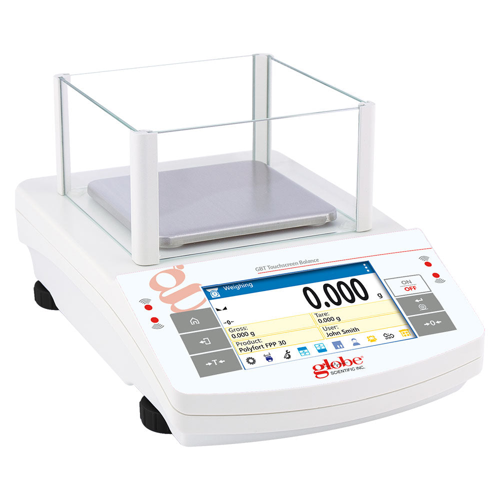 Precision Touchscreen Balance, 600g x 1mg, Internal Calibration with ISO/IEC 17025:2017 Cert — 1/Each | Globe Scientific