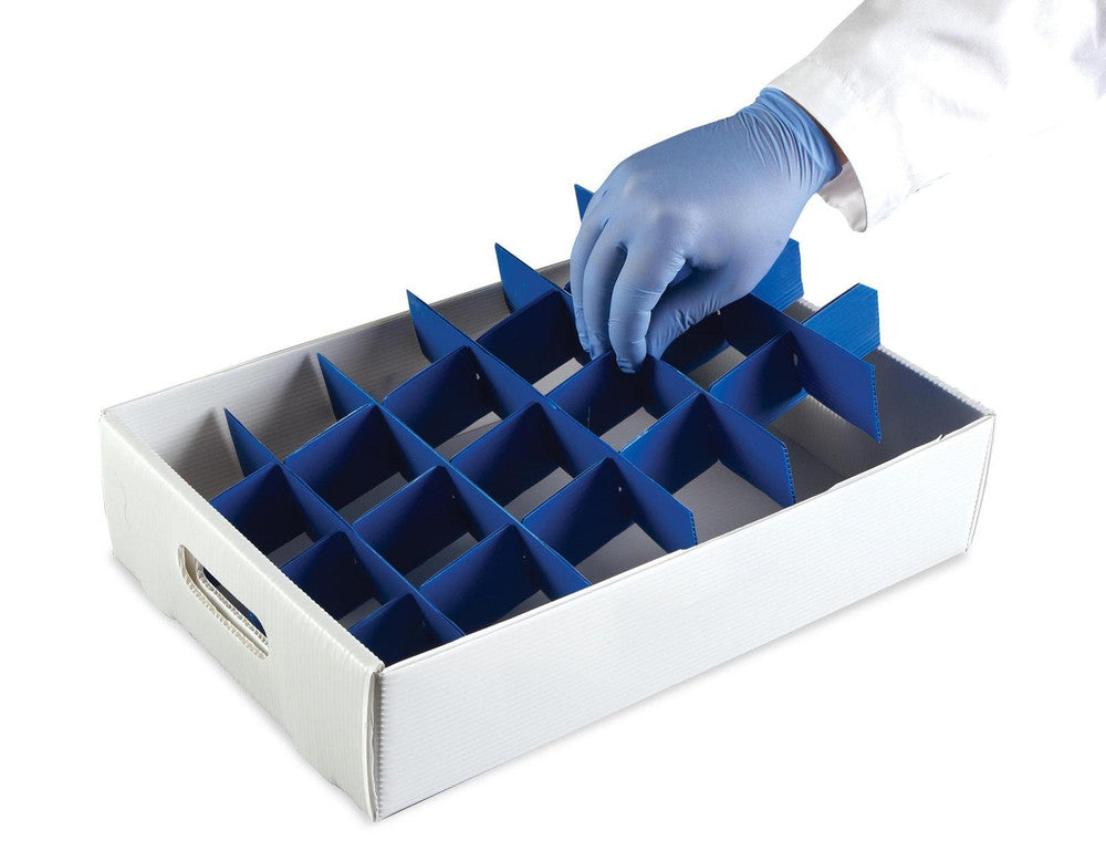 Droplet™ Sample Storage Tray - Corrugated Polypropylene - Heathrow Scientific (120375) — view 2