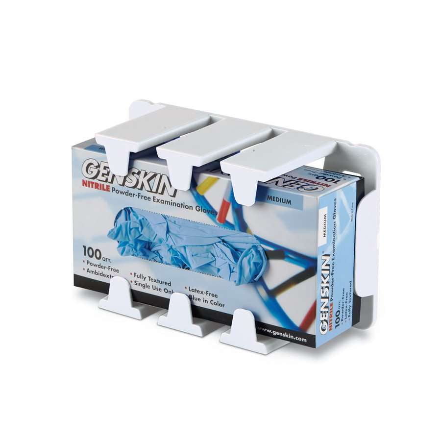 Heathrow Scientific Anti-Microbial Glove Box Holder - HS23491A | Microban®, Blue, Pack of 3 — view 2