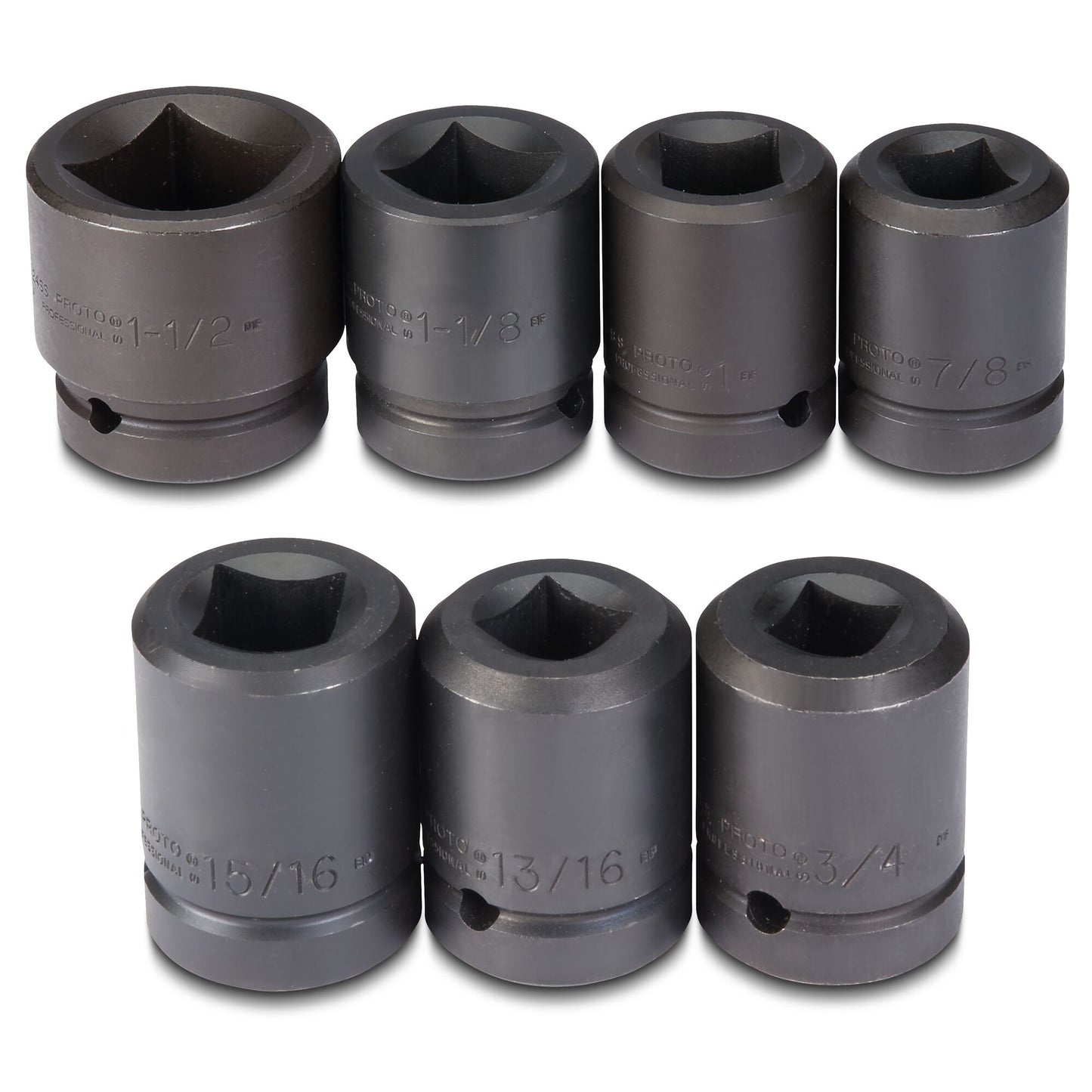 Proto J1001SS — 1 in. 4-Point Impact Socket Set (7 pc.) J1001SS