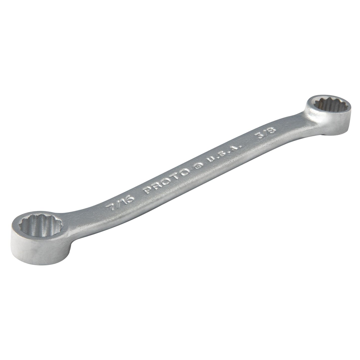 Proto J1122 — 3/8 in. x 7/16 in. 12-Point Short Satin Double Box Wrench J1122