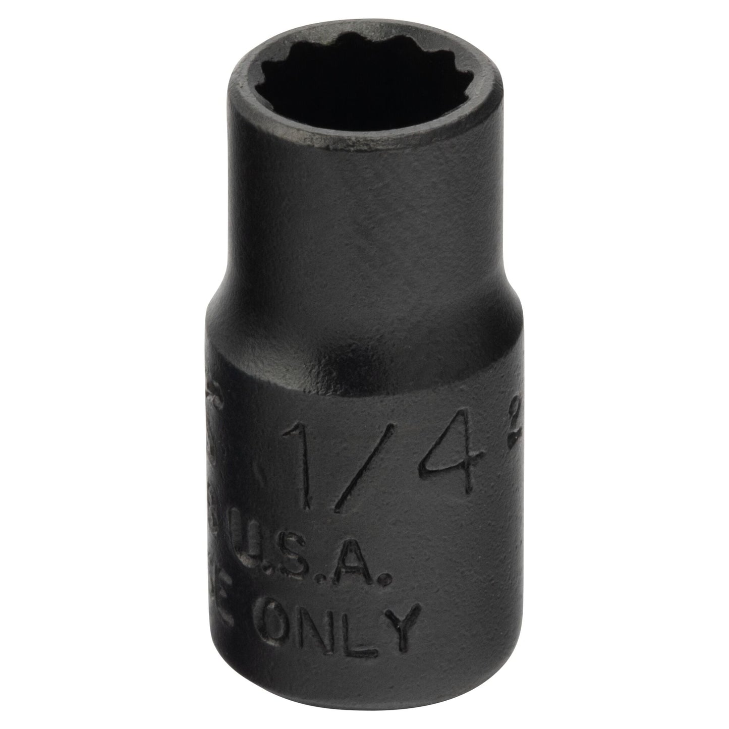 Proto J4708TB — 1/4 in. Drive 12-Point 1/4 in. Black Oxide Socket J4708TB