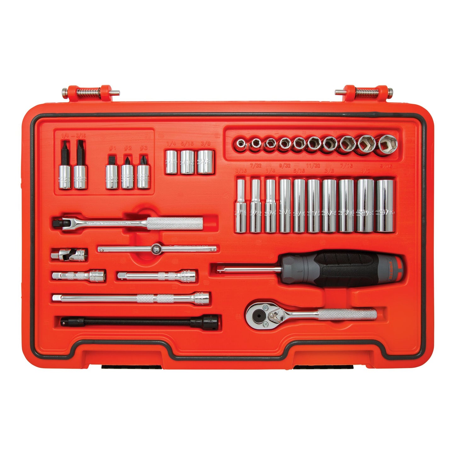 Proto 1/4 in Drive 6 & 8-Point Combination Socket Set (37 pc.) J47137S