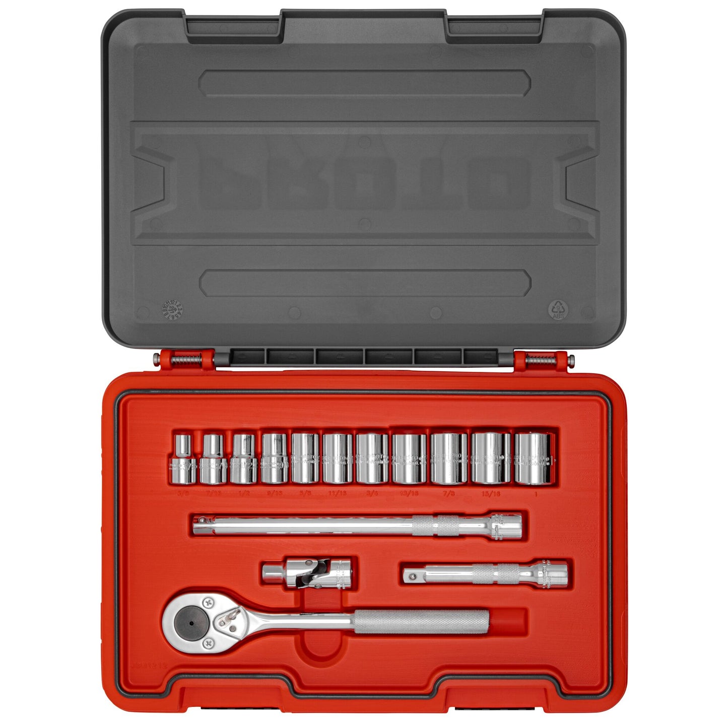 Proto 1/2 in. Drive 6-Point Socket Set (15 pc.) J54115S