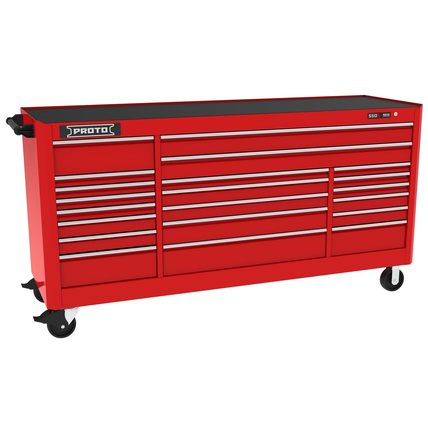 Proto Wrkstn 88 in. 21 Drawer Red J558846B-21RD
