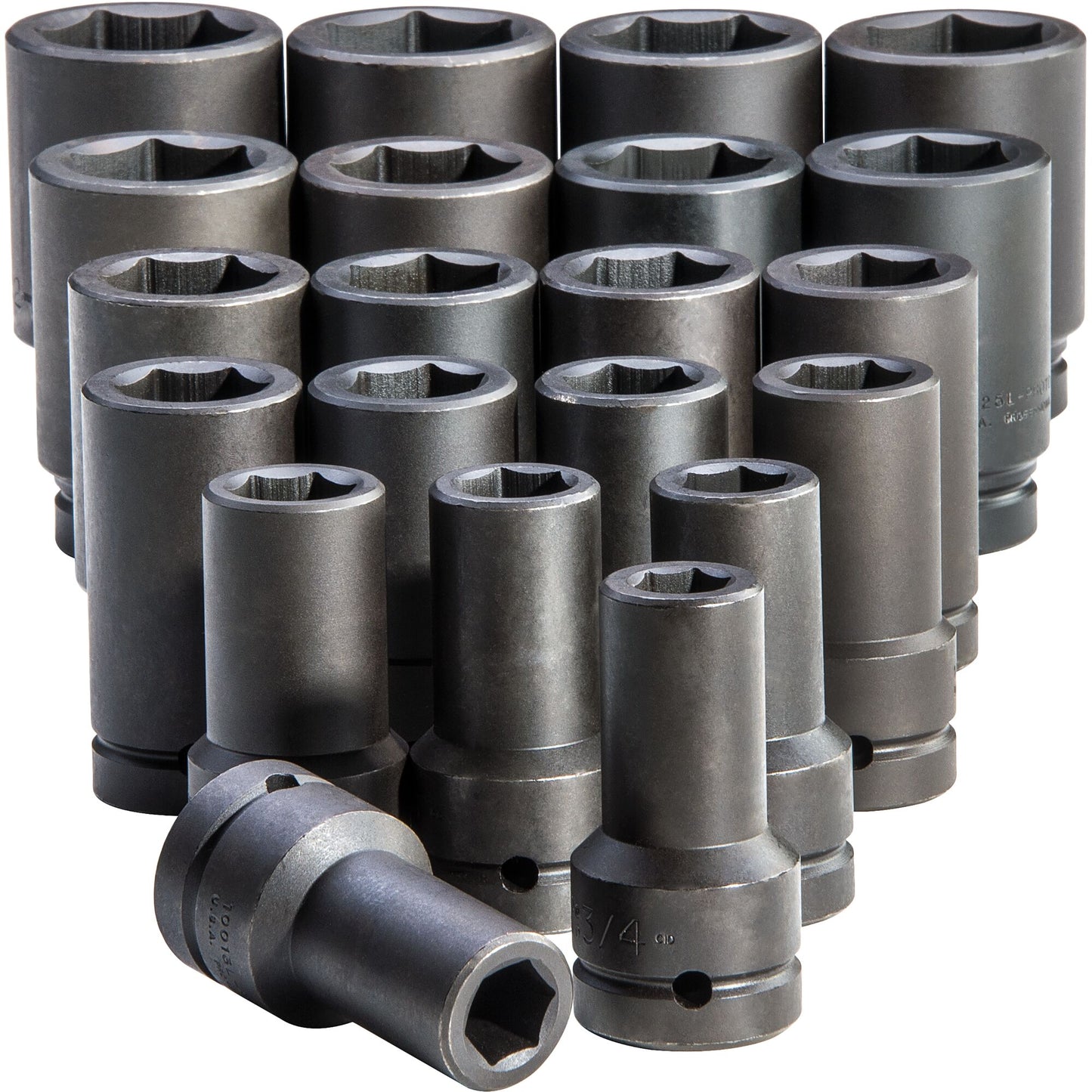 Proto J76121 — 1 in. Drive 6-Point Deep Impact Socket Set (21 pc.) J76121