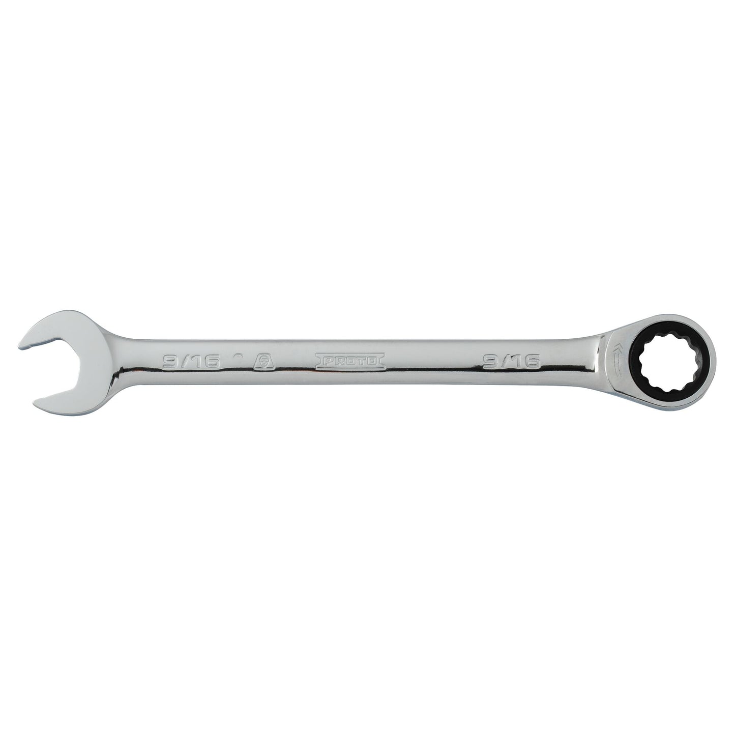 Proto Wrench Combination Ratcheting 12Pt Full Polish 9/16X JSCR18T