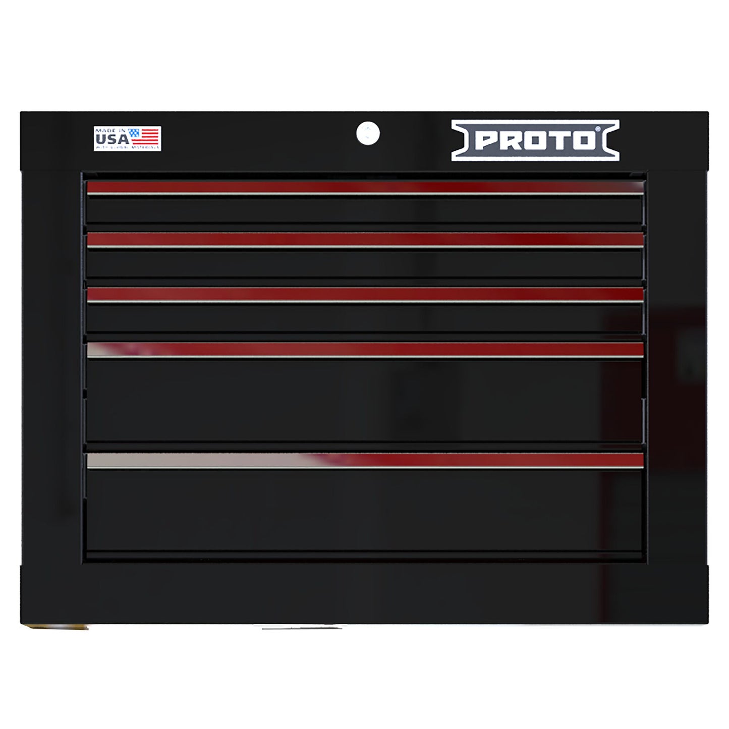 Proto 27 Inch 5 Drwr Top Blackchrome JSTV2720CS05BK
