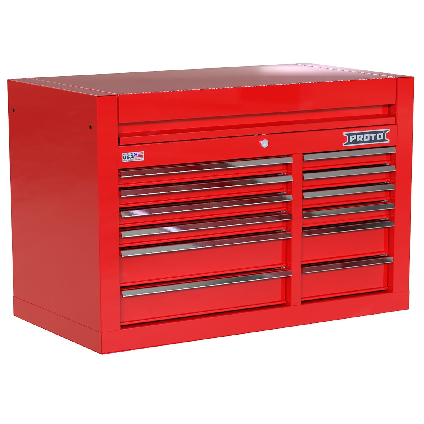 Proto JSTV4228CD12RD — 42 in. 12-Drawer Velocity Top Chest JSTV4228CD12RD