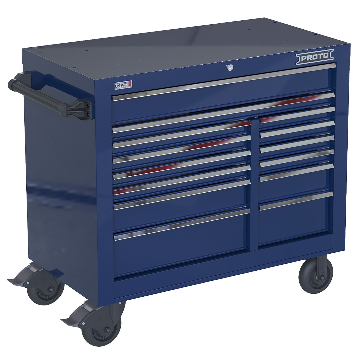 Proto 42 in. 14 Drawer Roller Blue JSTV4239RD14BL