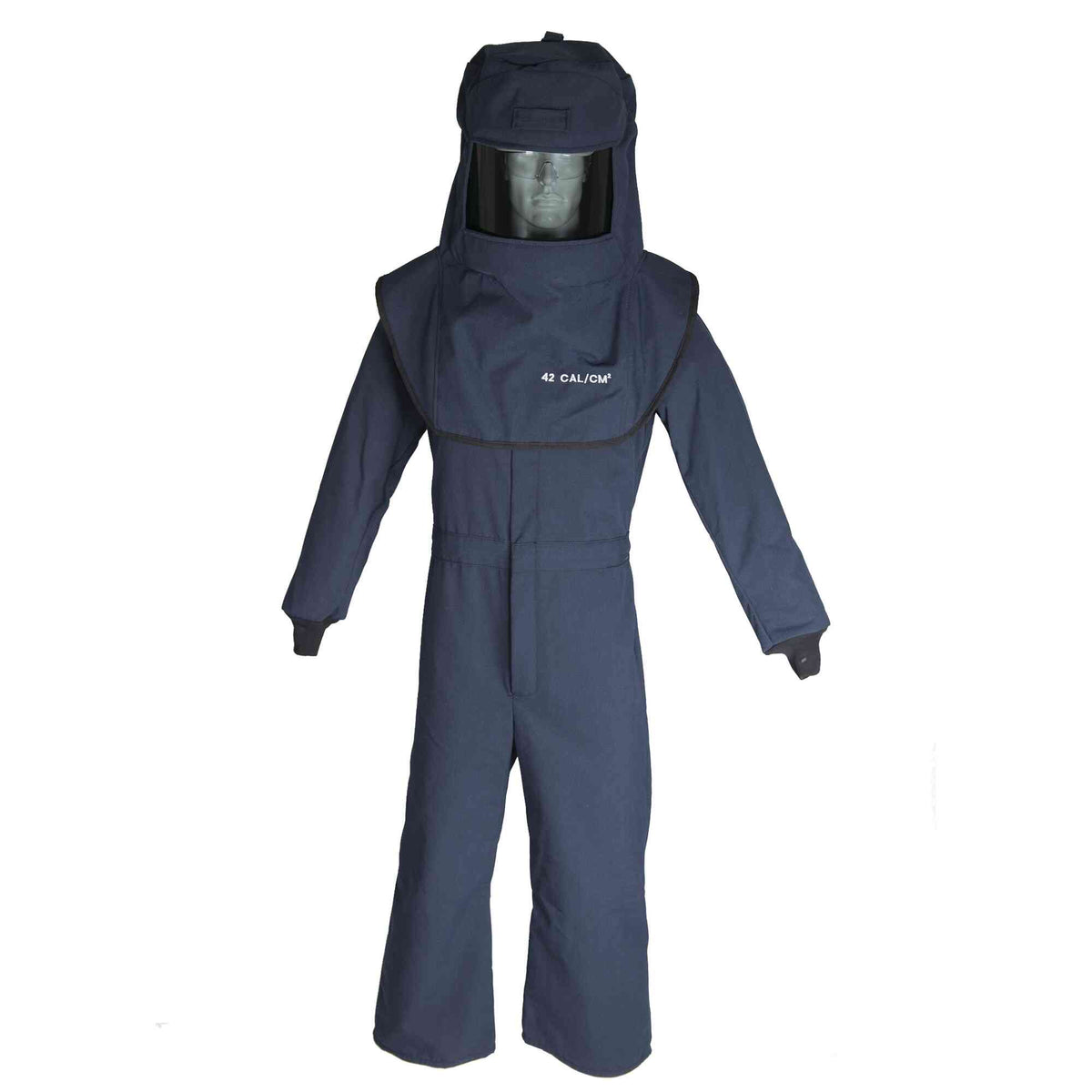 Oberon LAN 40 Cal Arc Flash Hood and Coverall Suit Set