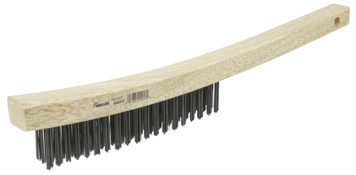 Weiler Hand Wire Scratch Brush, .012 Carbon Steel Fill