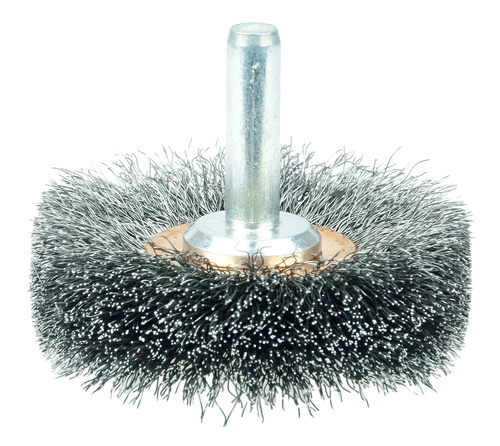 Weiler Narrow Face Stem-Mounted Crimped Wire Wheel
