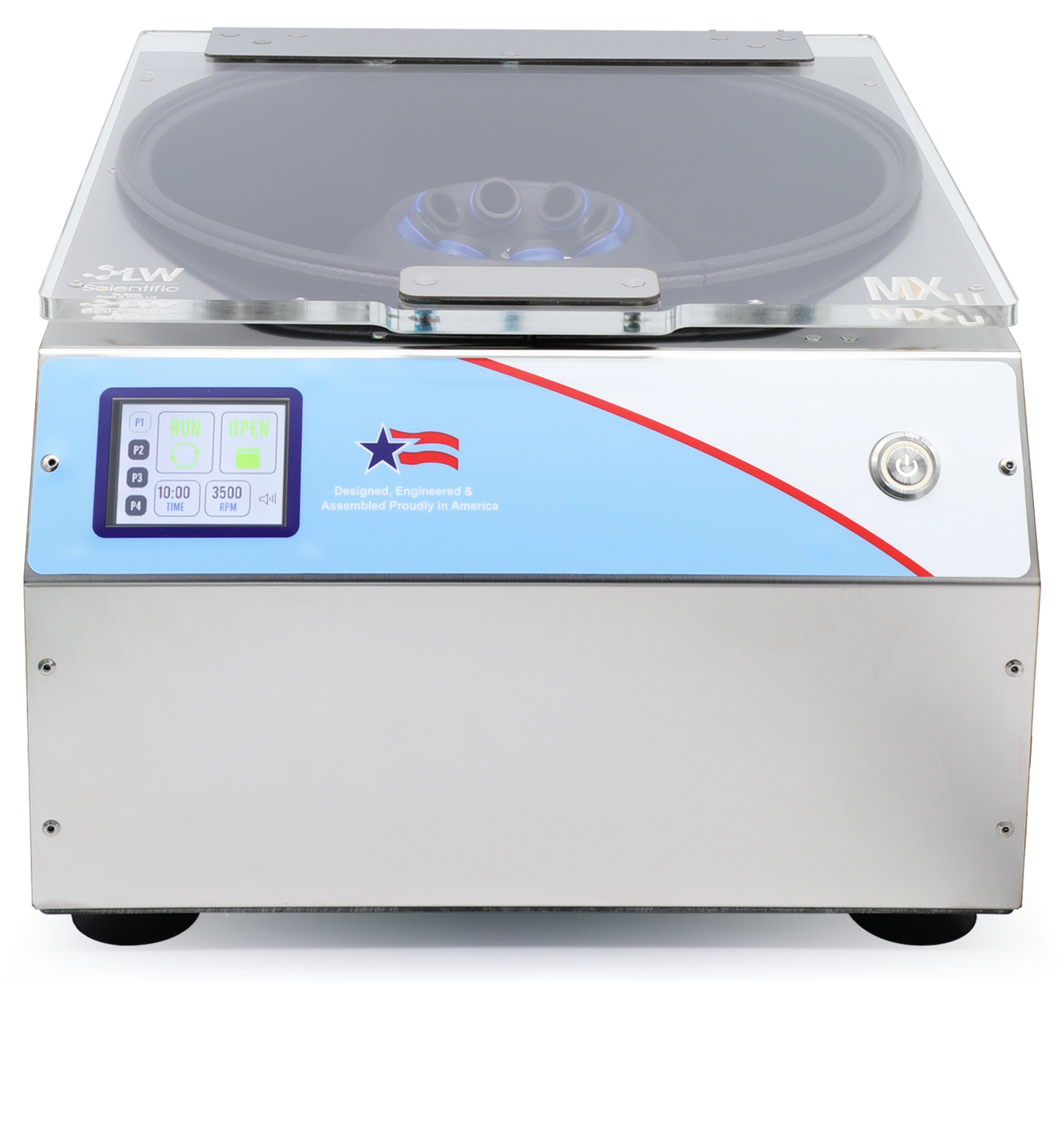 MXU TOUCH centrifuge MUC-08AT-15T3 with 8-place angled rotor and touch screen interface