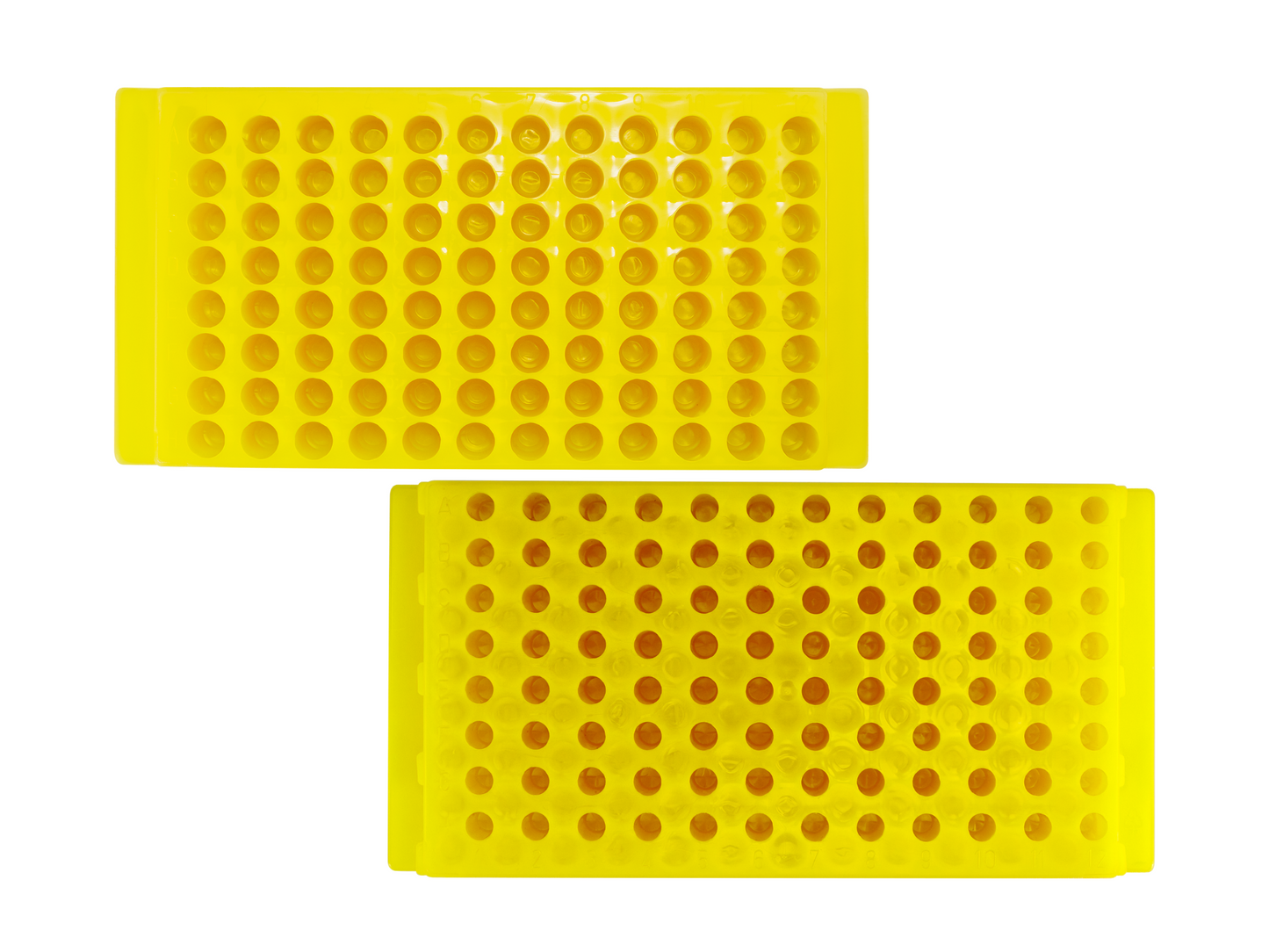 Caplugs® Evergreen 240-6388-Y30 — 96-Well Microcentrifuge Tube Rack, PP Yellow