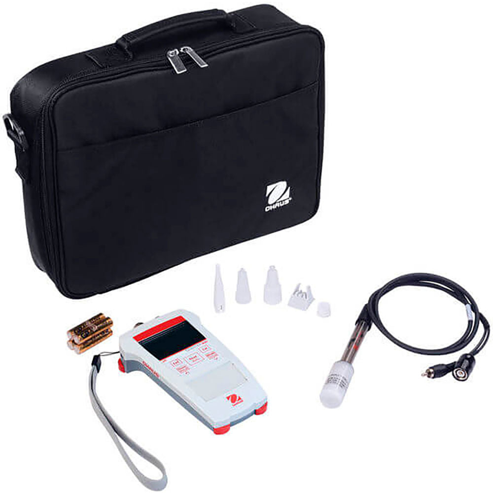 OHAUS ST300-G Starter 300 pH meter kit with ST322 electrode, batteries and bag