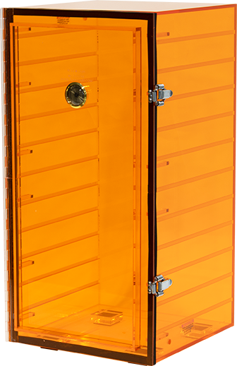 Yamato PLA8615CGANS Amber Acrylic Desiccators 12" X 12" X 24" High, One (1) Cubicle