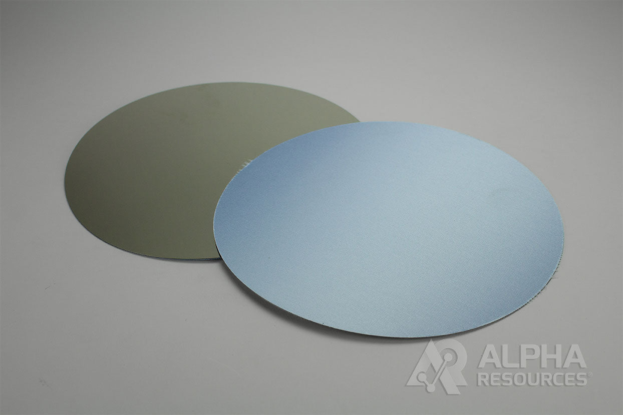 Blue Satin Cloth w/Metal Back, 250mm - Alpha Resources part AMR0401 (replaces Struers MD-Dac)